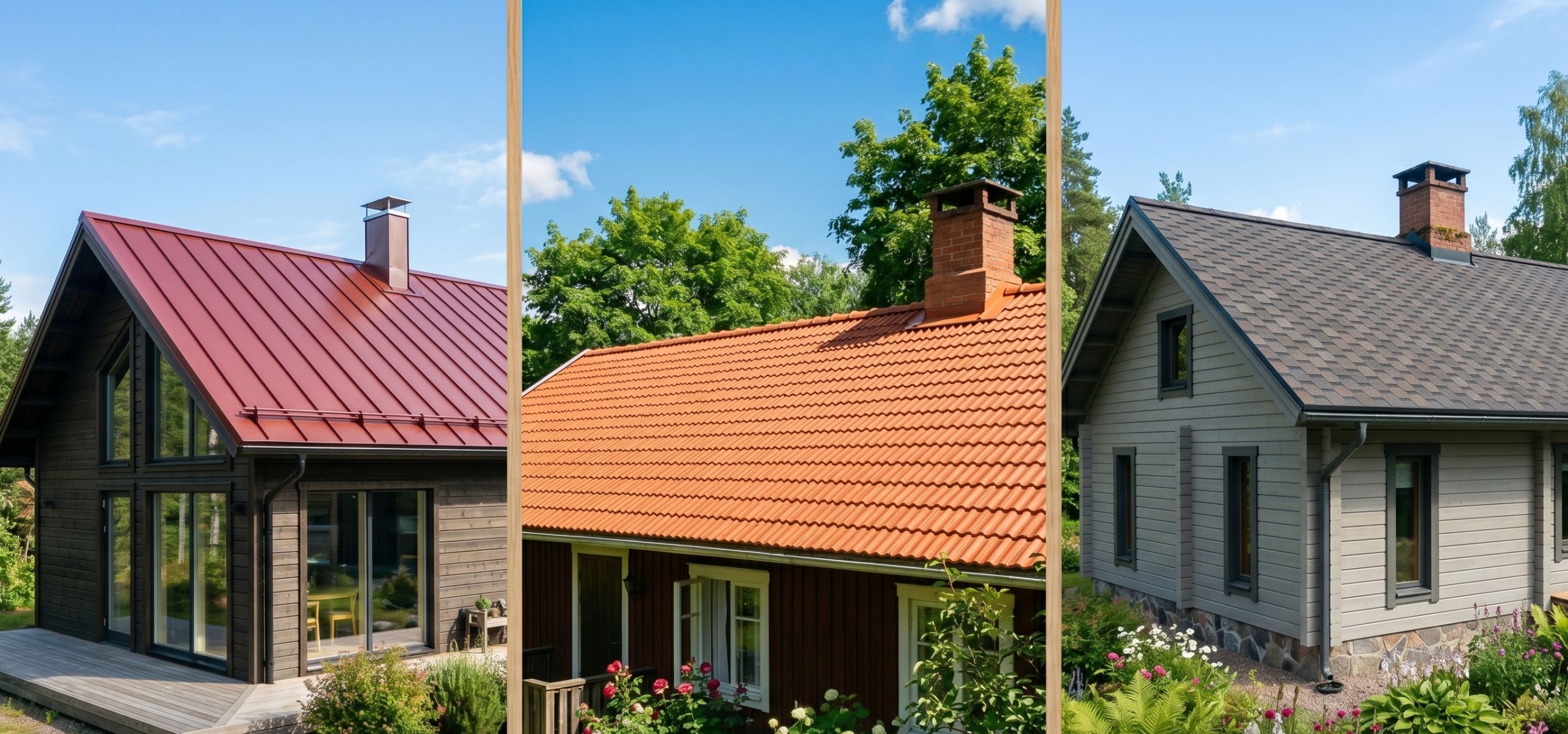 Peltikaton tiilikaton ja huopakaton puhdistus